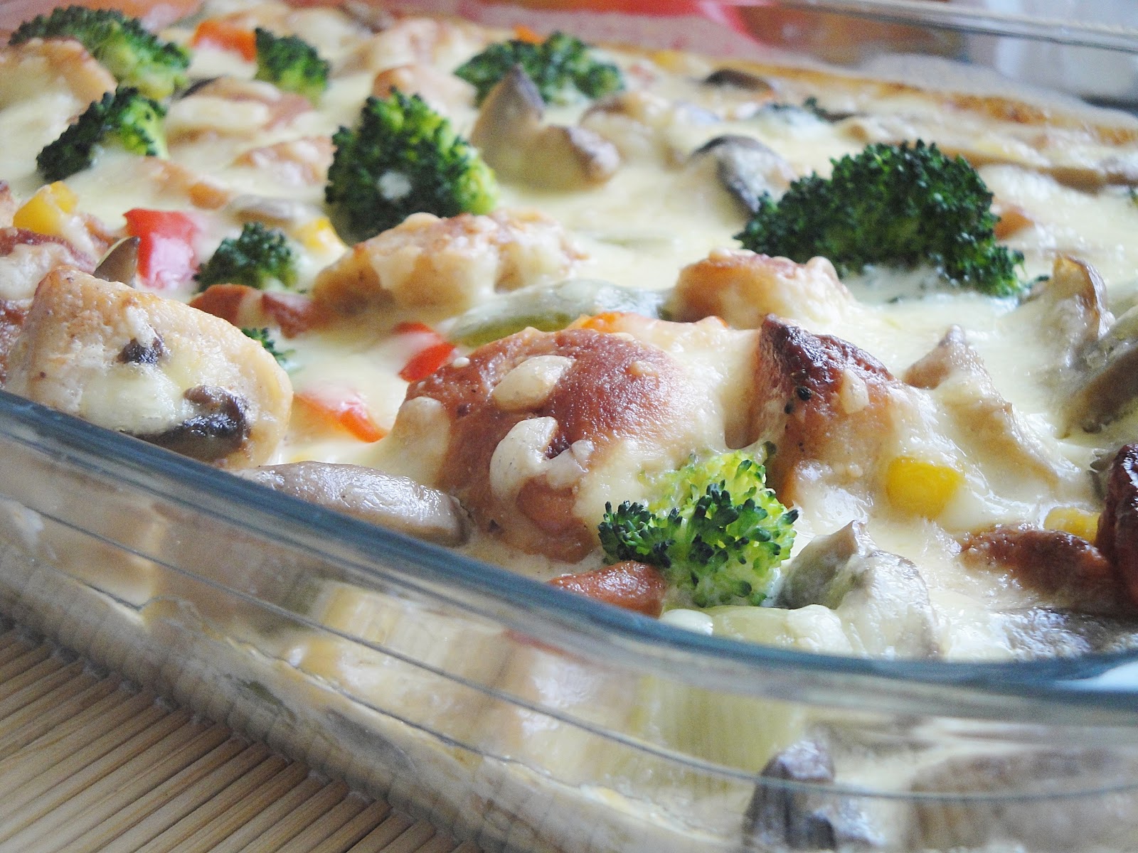 Dr Ola&amp;#39;s kitchen: Chicken with cream &amp; cheese Casserole. Hähnchen-Creme ...