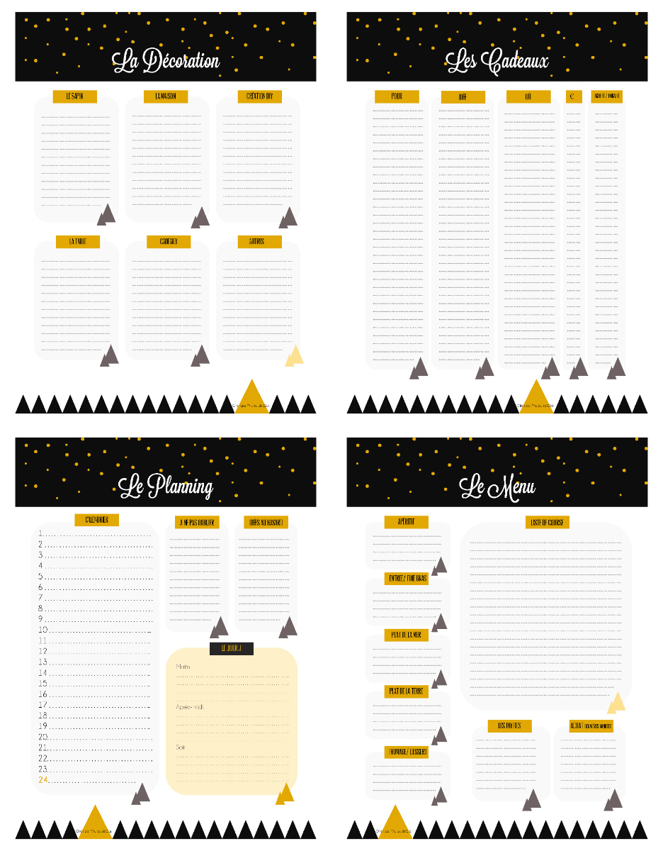 Mon Kit d'organisation de Nöel à télécharger / Autour de Cia Mon Kit d'organisation de Nöel à télécharger / Autour de Cia