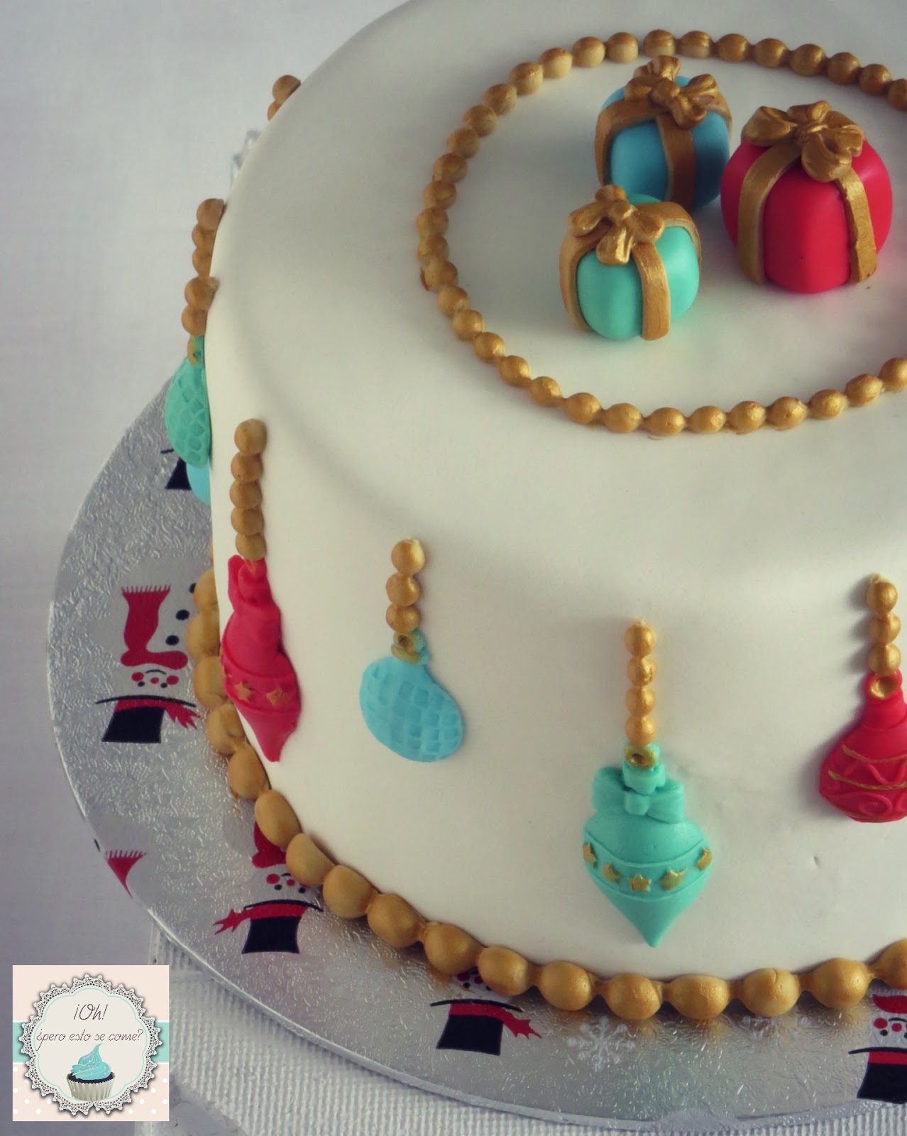 Oh, ¿pero esto se come? Tarta Navidad