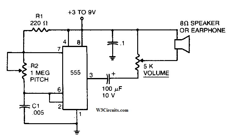 Simple Mosquito Repellent Circuit Diagram