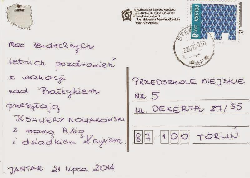Napisz Pozdrowienia Z Wycieczki Szkolnej Migawki z życia przedszkola: Pozdrowienia z wakacji