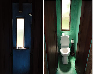 shower and toilet rooms at Soulshine, Bali
