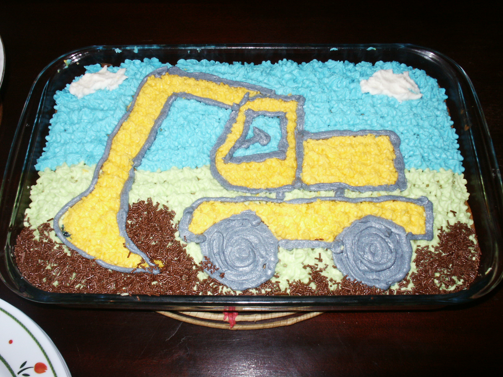 Novelty Cake Designs Backhoe Cake the easy way!