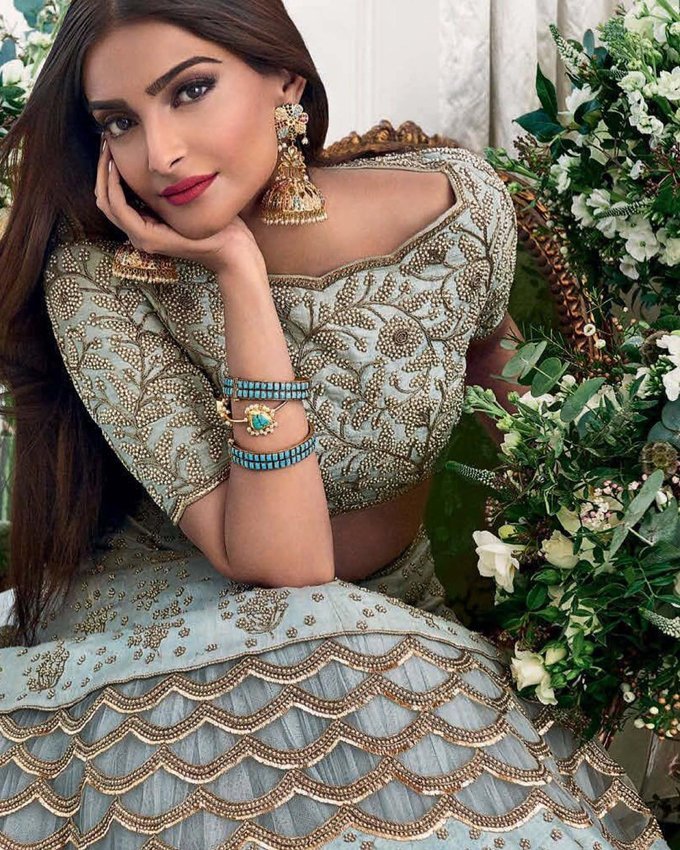 Indian Model Sonam Kapoor Photo Shoot For Wedding Magazine Summer 2017