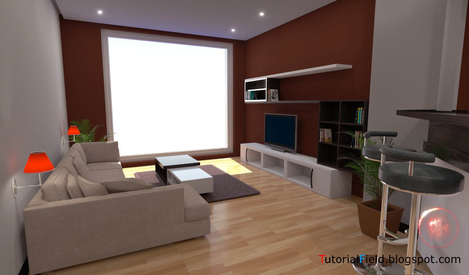 TutorialField.blogspot.com: Blender 3D - Interior Design (experimental ...
