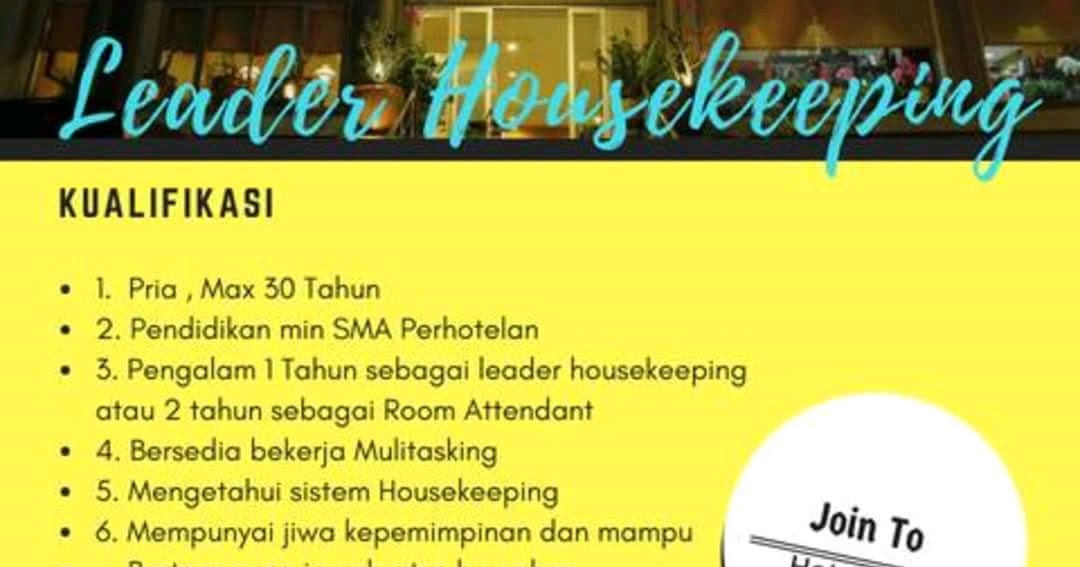 Lowongan Kerja Hotel Benua Bandung Terupdate 2020 | Lowongankerjacareer.com