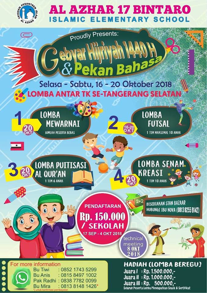 Lomba Anak 2018 Tingkat TK Se-Tangsel - lomba menggambar dan mewarnai 2021