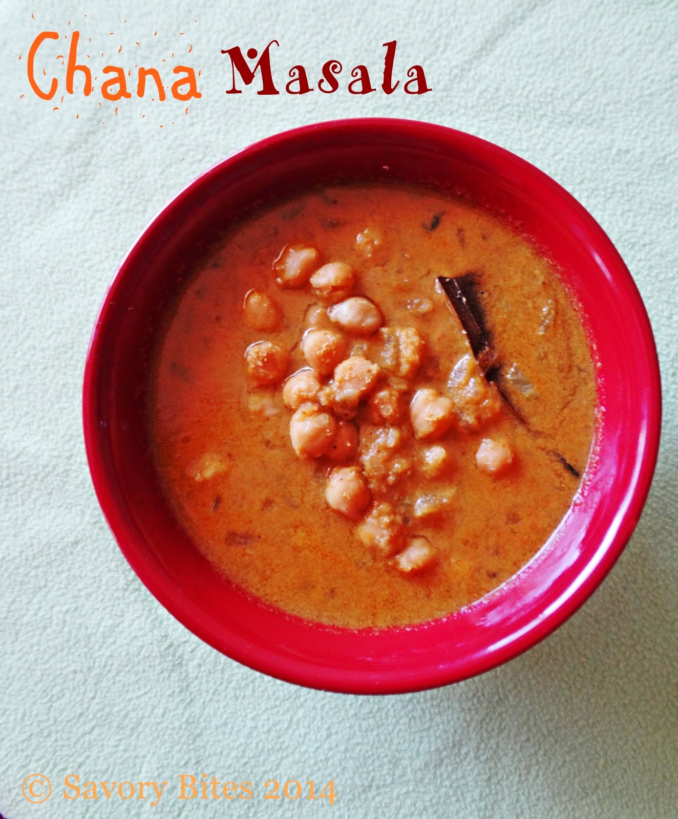 Chana Masala Gravy Garbanzo beans Chickpeas gravy