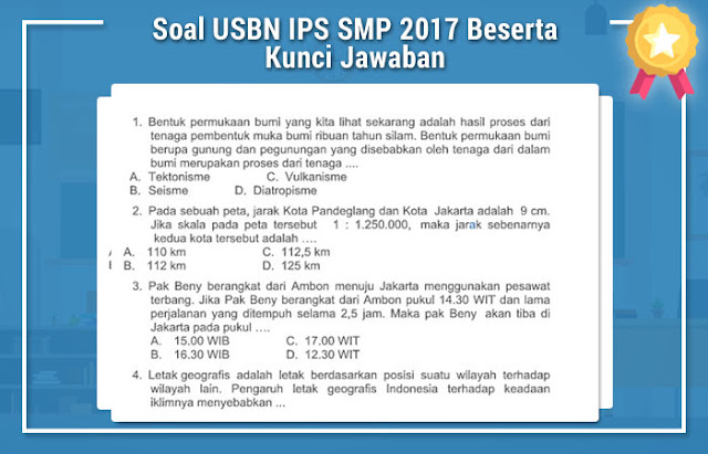 soal usbn ips smp dan kunci jawaban soal usbn ips smp dan kunci jawaban