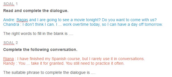 Contoh Soal Obligation Goreng