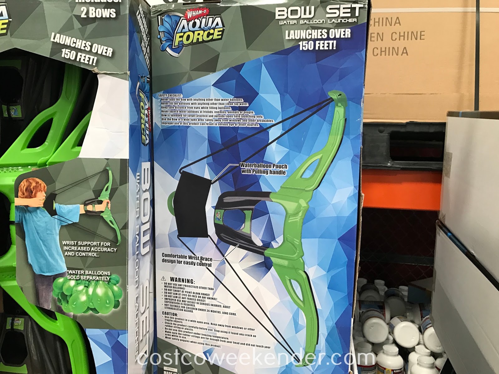 WhamO Aqua Force Water Balloon Launcher Bow (2 pack) Costco Weekender