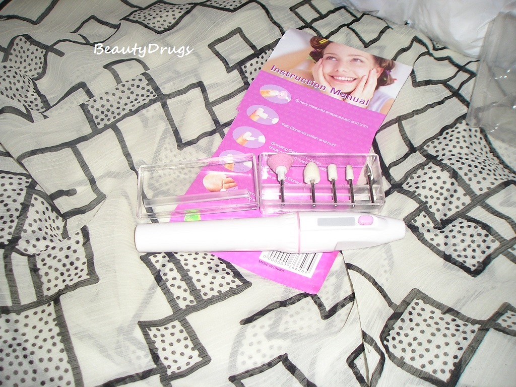 Beauty Drugs Portable Electric Nail Drill Buffer File Nail Art