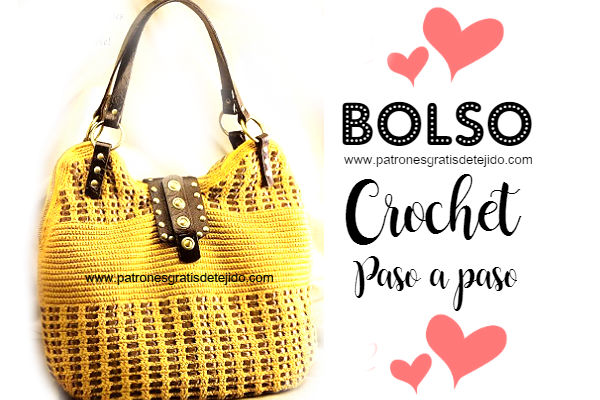 Como hacer asas de bolso en crochet de forma facil