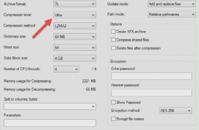 How To Highly Compress Files – 12 GB To 229 MB 