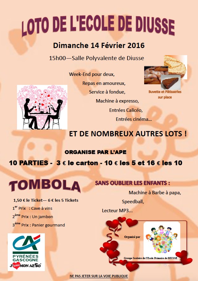 Groupe Scolaire Du Vic Bilh Loto De L cole