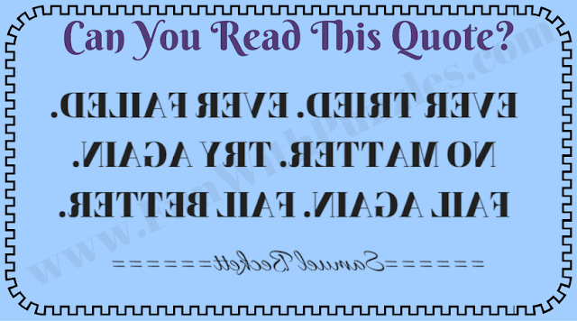 Mind Test for backward Reading Mind Test for backward Reading