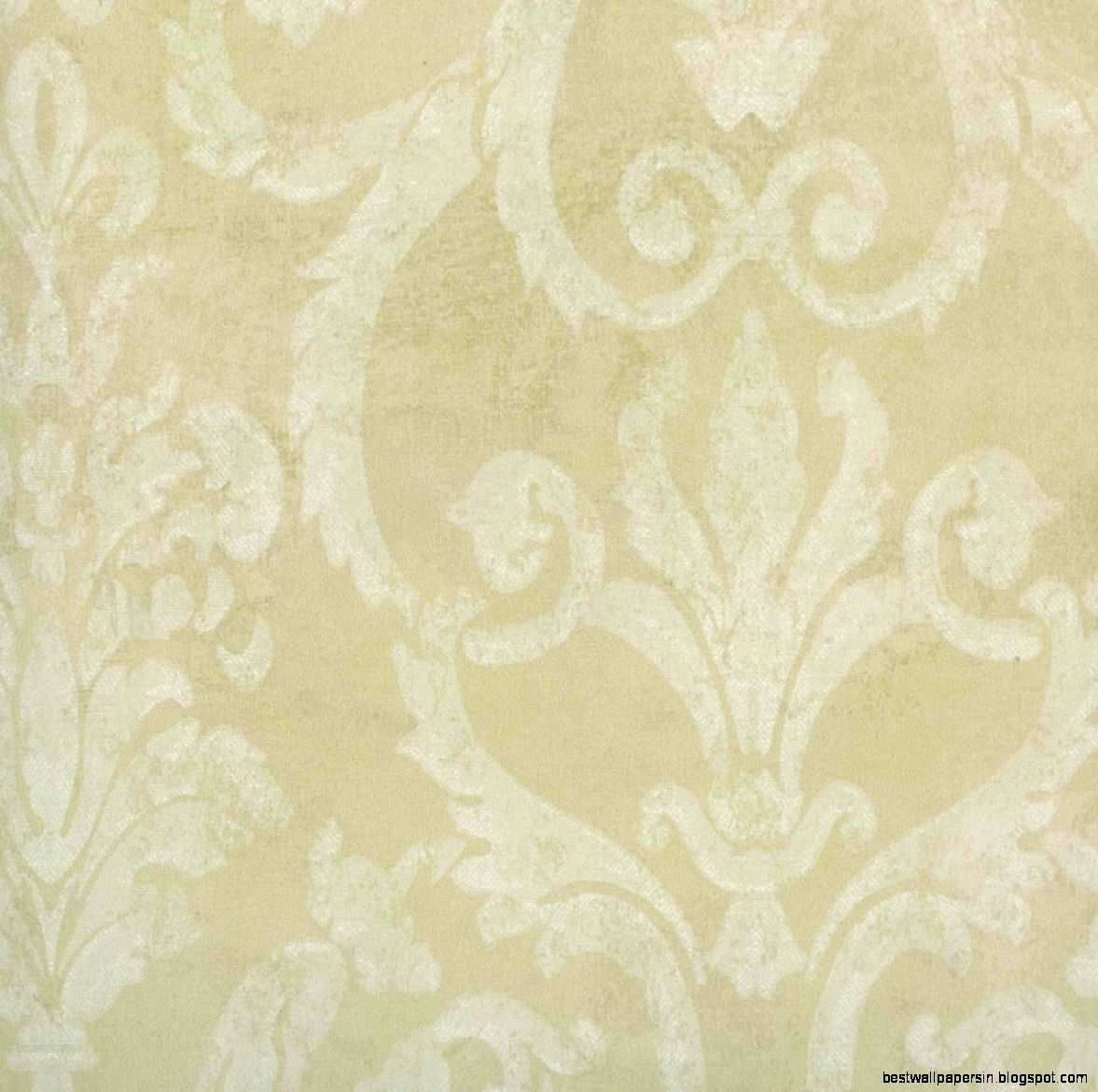 Green Damask Wallpaper