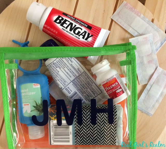 Make your favorite guy a winter survival kit and personalize it by adding their initials to it, using adhesive vinyl. 