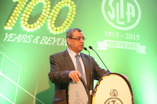 Anil Khanna, President of the Asian Tennis Federation, addresses guests at the event