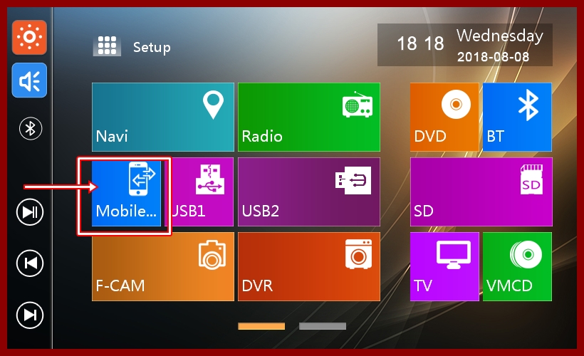 Otonavi UI Features B Feature Mirror Link (Android) Mirror Link 功能