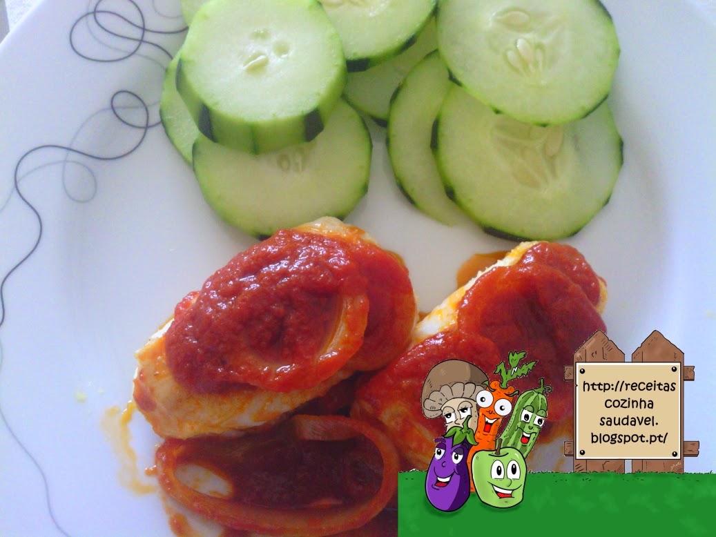 Pescada com Molho de Tomate