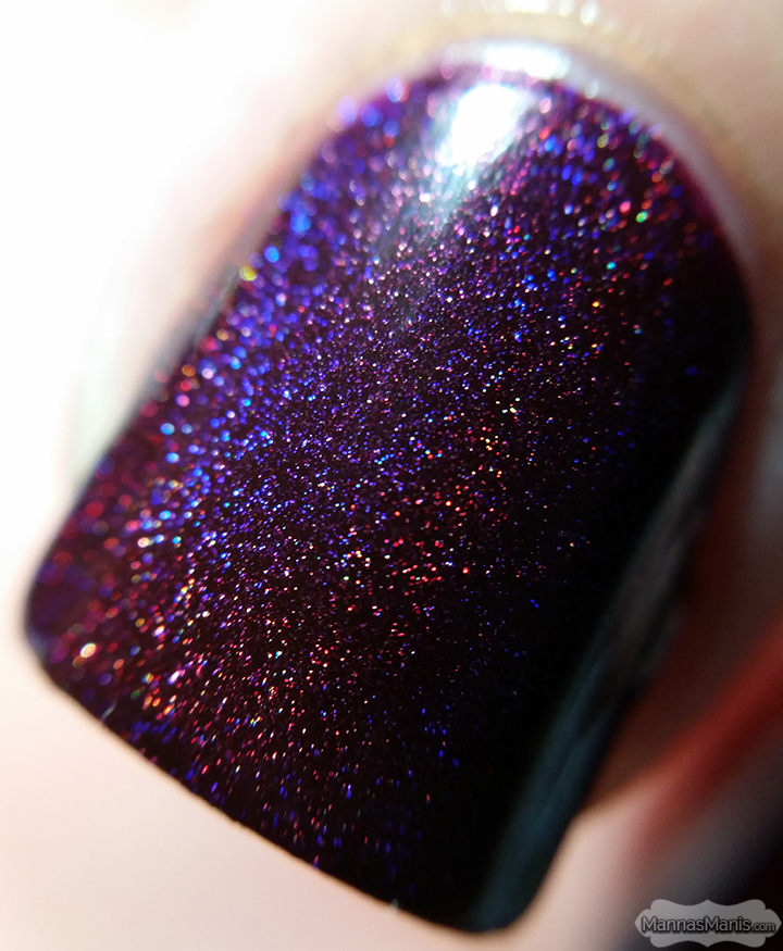 Cheyenne from daily hues nail lacquer, a purple holographic nail polish