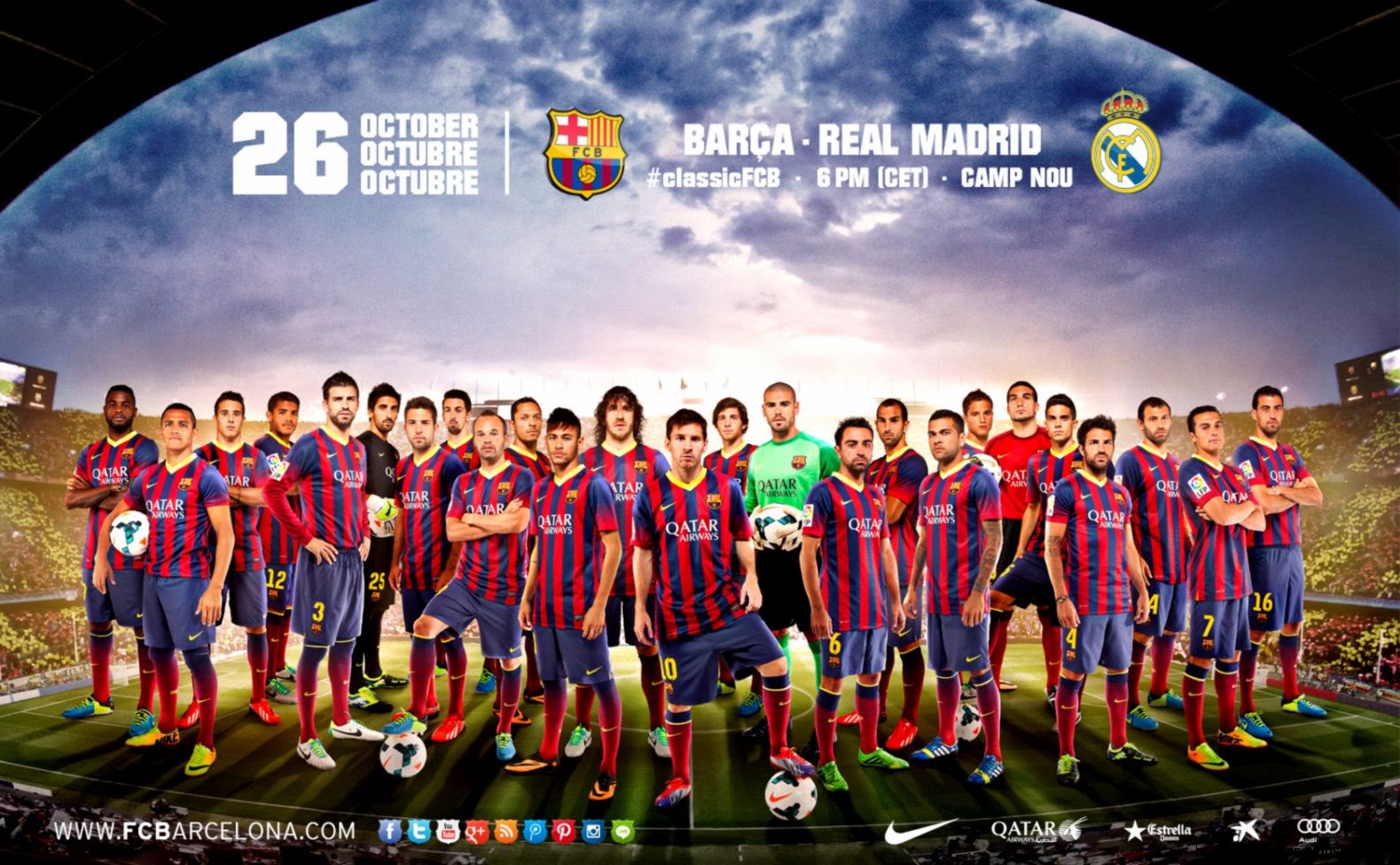 Barcelona Squad Wallpaper