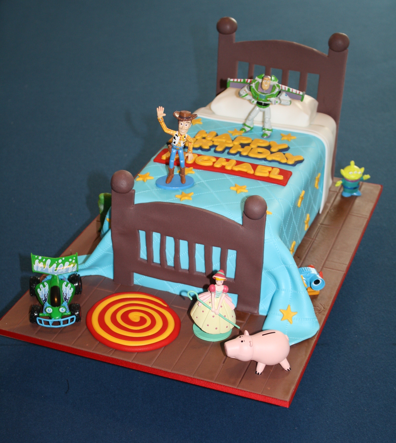 Sandy's Cakes: Michael's Toy Story Bed Cake for his 4th Birthday