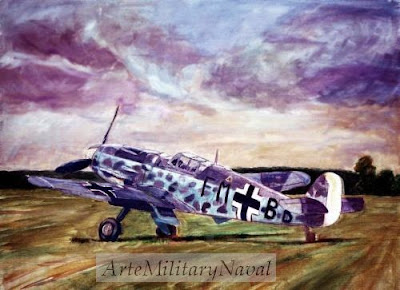 Pintura por encargo de piloto de la luftwaffe de Artemilitarynaval