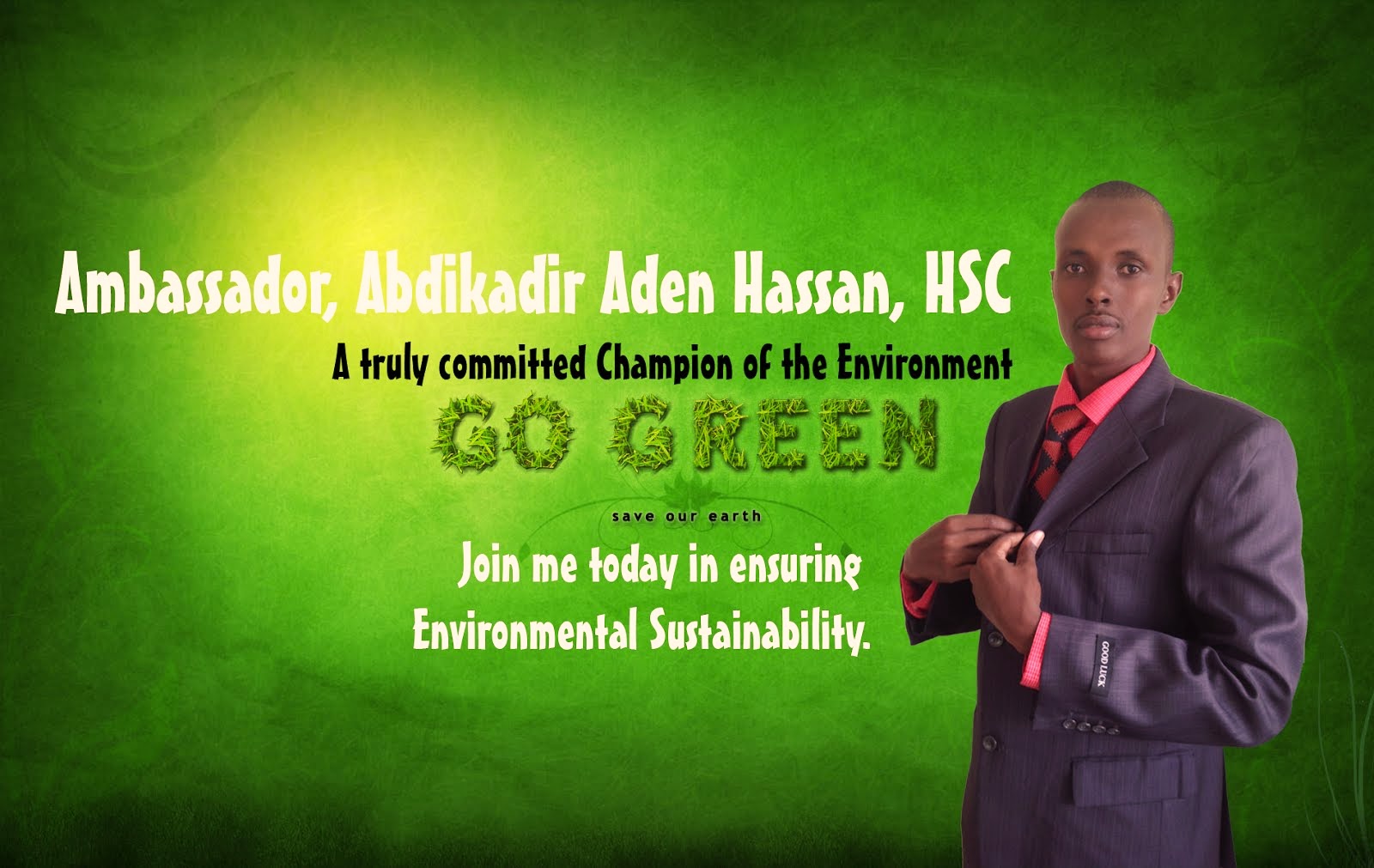 Join me in ensuring Environmental Sustainability