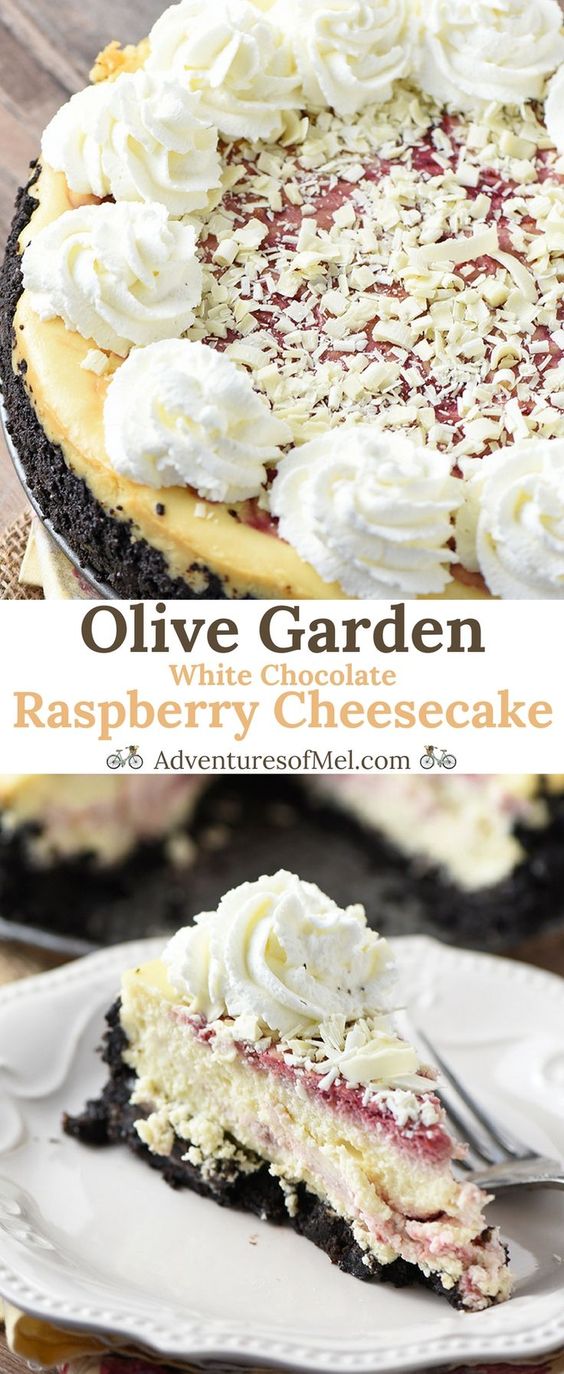 Olive Garden White Chocolate Raspberry Cheesecake Copycat