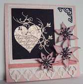 Pink Heart with Lilies Valentine