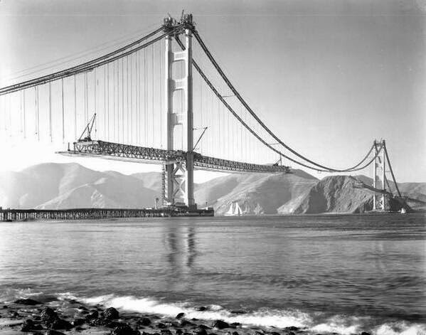 64 Historical Pictures you most likely haven’t seen before. # 8 is a bit disturbing! - Golden Gate under construction, San Francisco. 1937