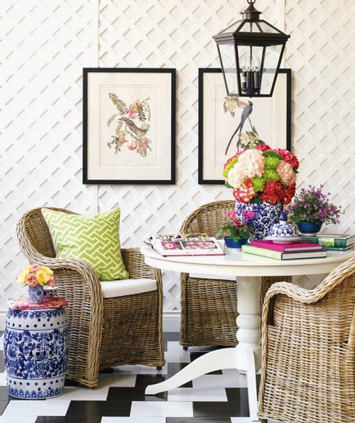 A round table with Ikea