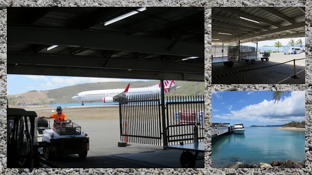 Sailing in the Whitsundays - Views from Hamilton Island Airport Baggage Claim