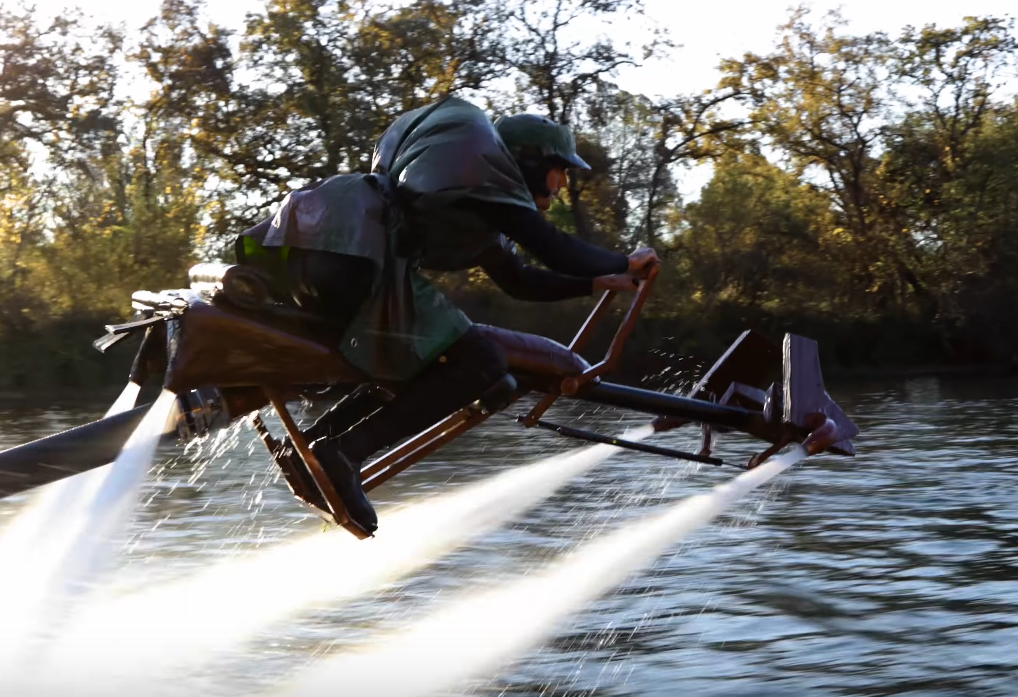 NEWS Star Wars jet bike chase on water The Test Pit