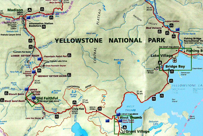 Йеллоустоун карта сша