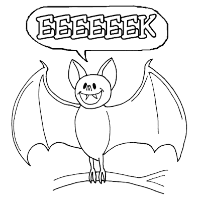Baby Bat Coloring Pages To Printable | Cartoon Coloring Pages