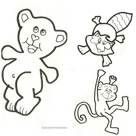Trace Cute Animals to Learn to Draw or use as Free Printable Coloring Sheet