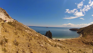 Uma bonita paisagem na Ilha do Sol.