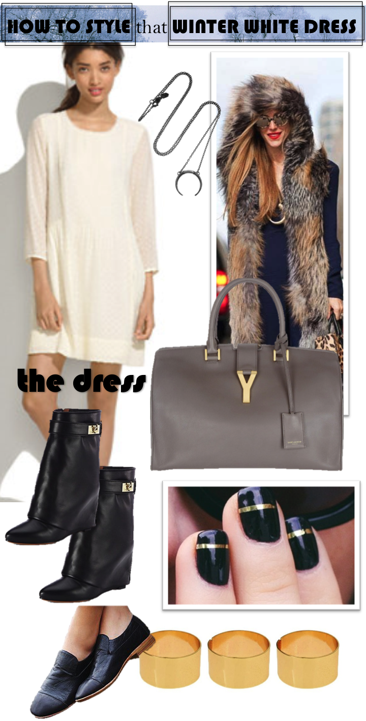 Warming Up that Winter White Dress |TheWellSet.com