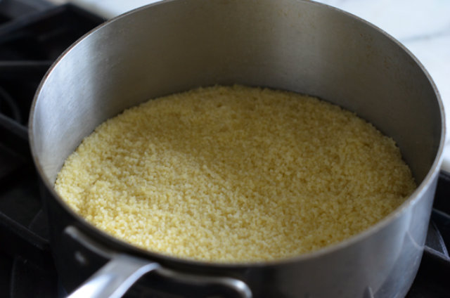 cook couscous in separate pan