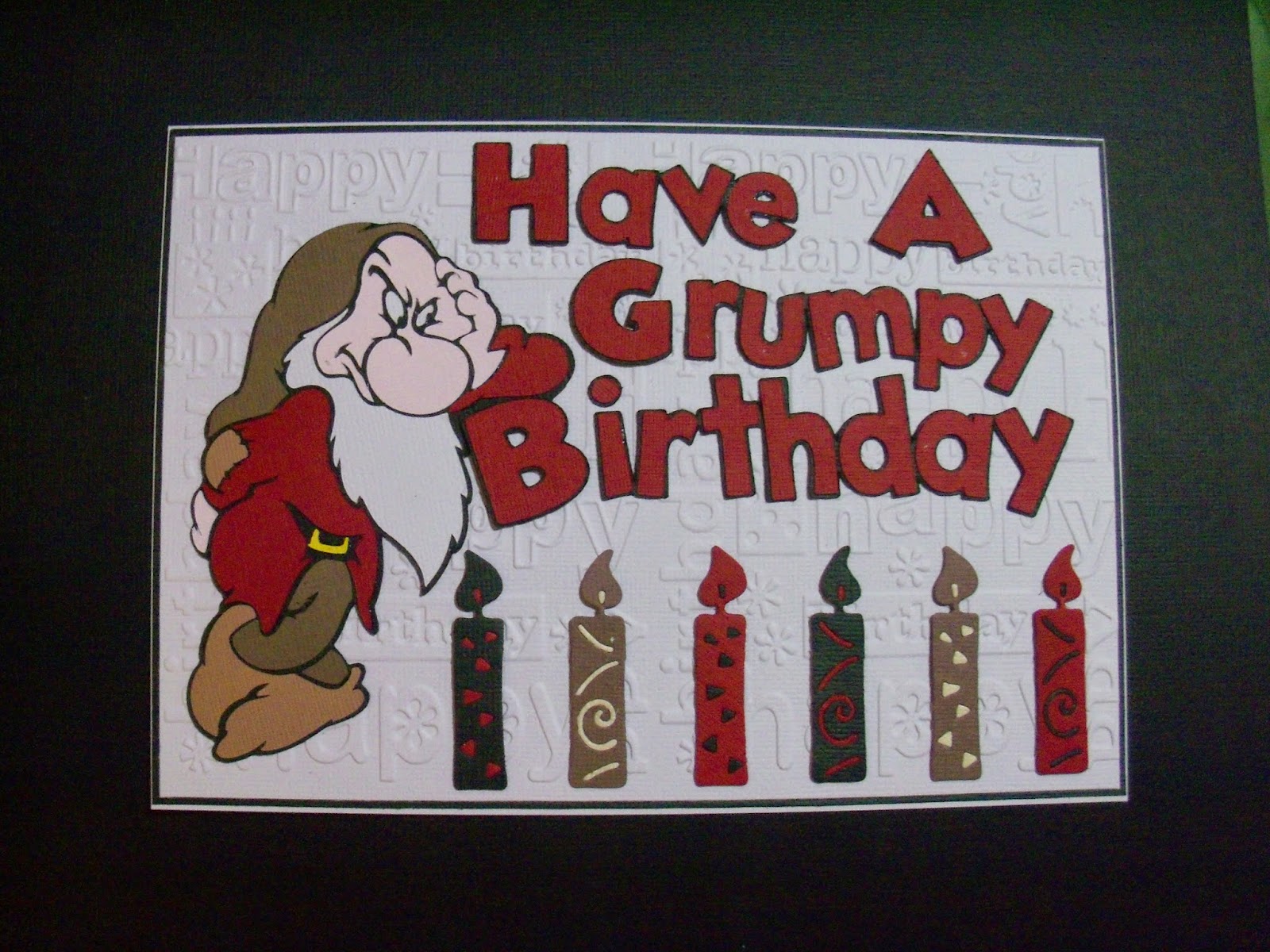Cards By Chrissie Birthday Card for my Lovely Grumpy Husband