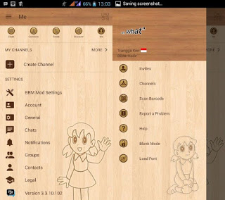 BBM Mod Shizuka Wood Apk v3.3.10.102