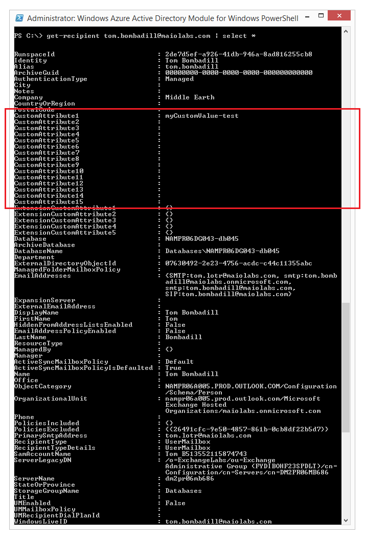 TrustSharePoint Synchronizing Custom AD Attributes to Office 365 Part 2