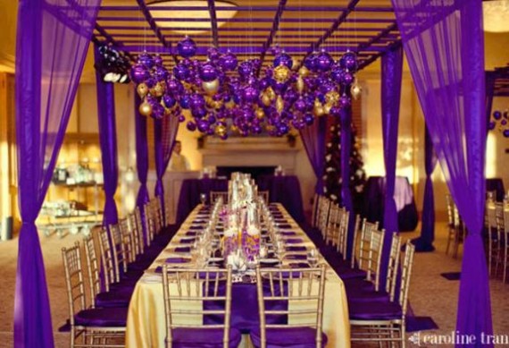 Purple and Gold Wedding Theme