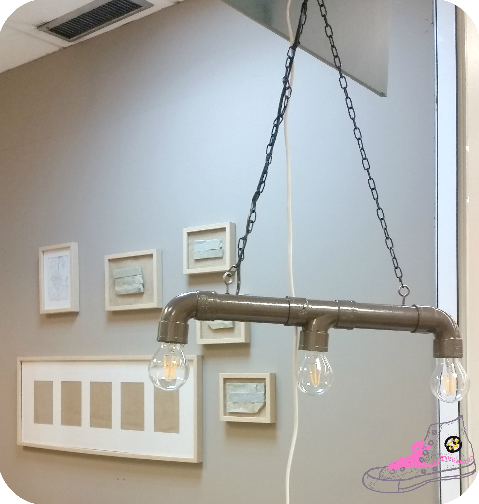 lampara de tubos de pvc patypeando