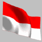 Gambar Bendera Merah Putih dengan Animasi Bergerak 