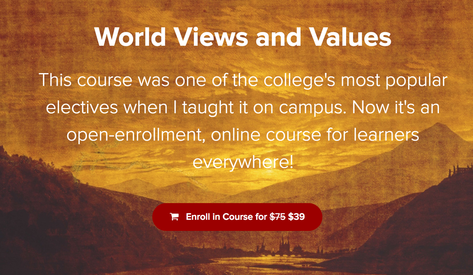 Course lectures: world views and values   youtube
