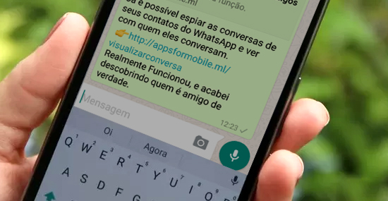 Mensagem golpe WhatsApp